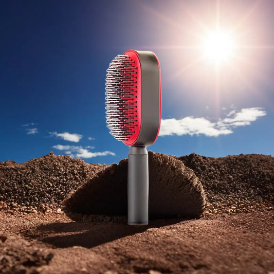 4 in 1 Self-Cleaning Hairbrush- haarborstel